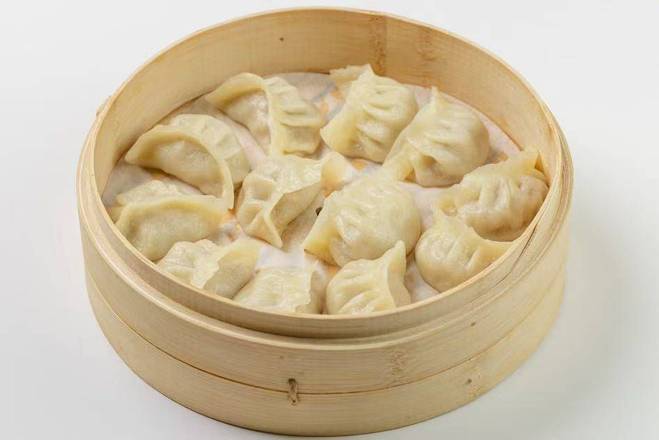 牛肉大葱蒸饺(12个) / Beef and Scallion Dumplings (12 Pieces)